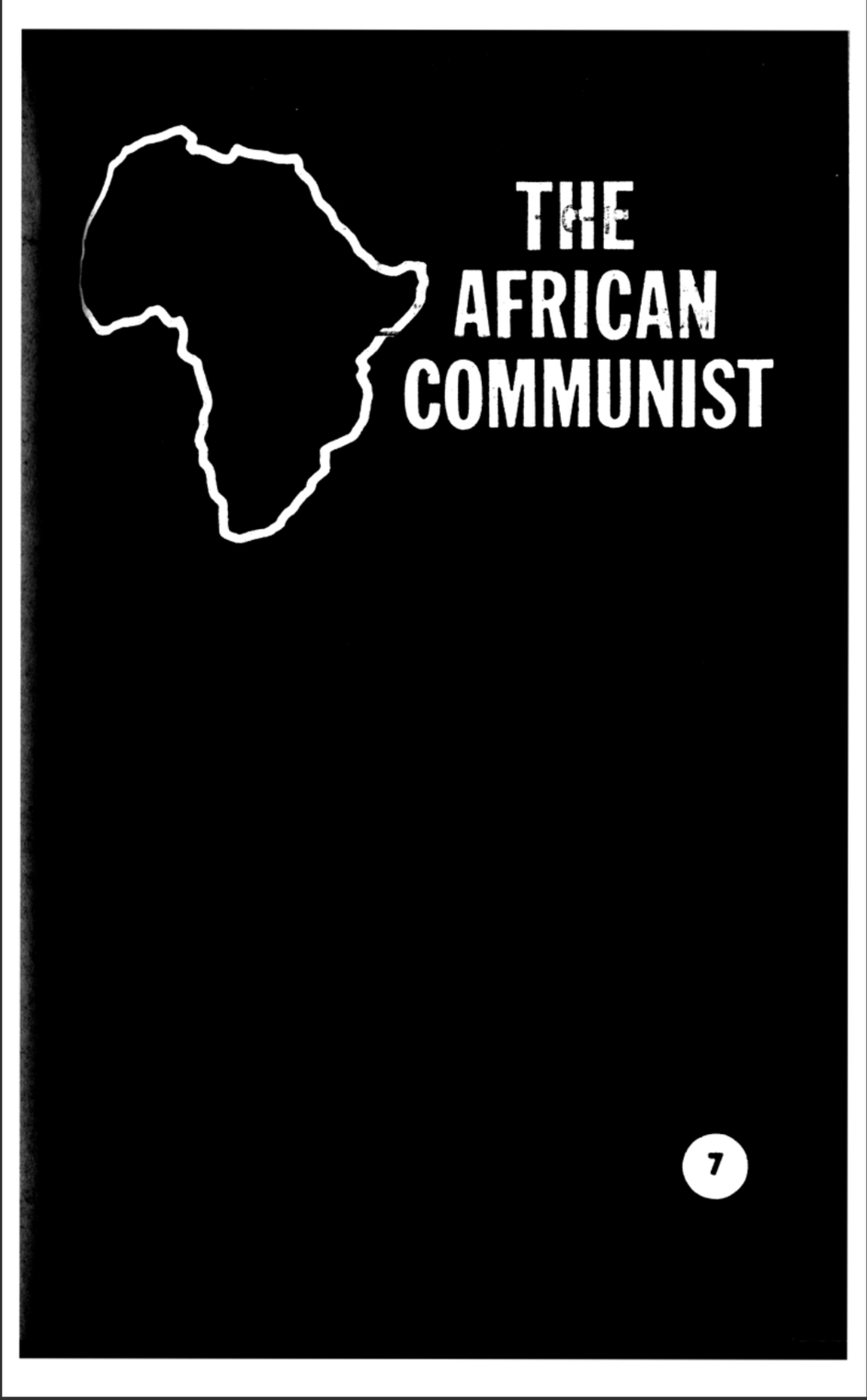 The African Communist No.7 September 1961