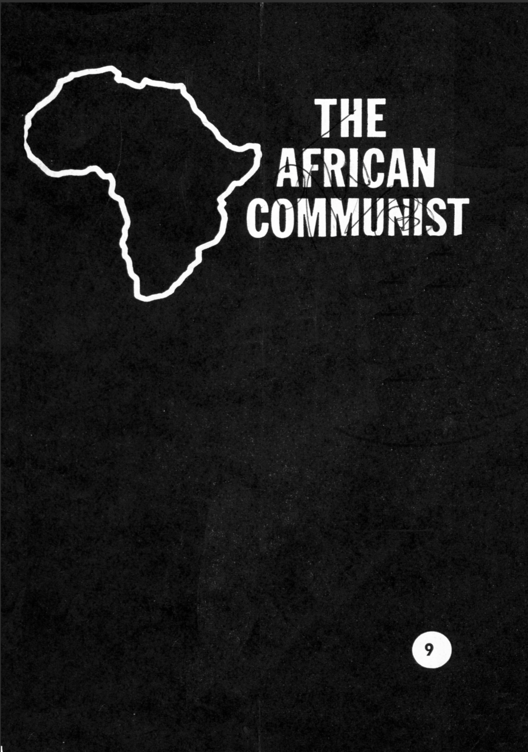 The African Communist No.9 April/May 1962