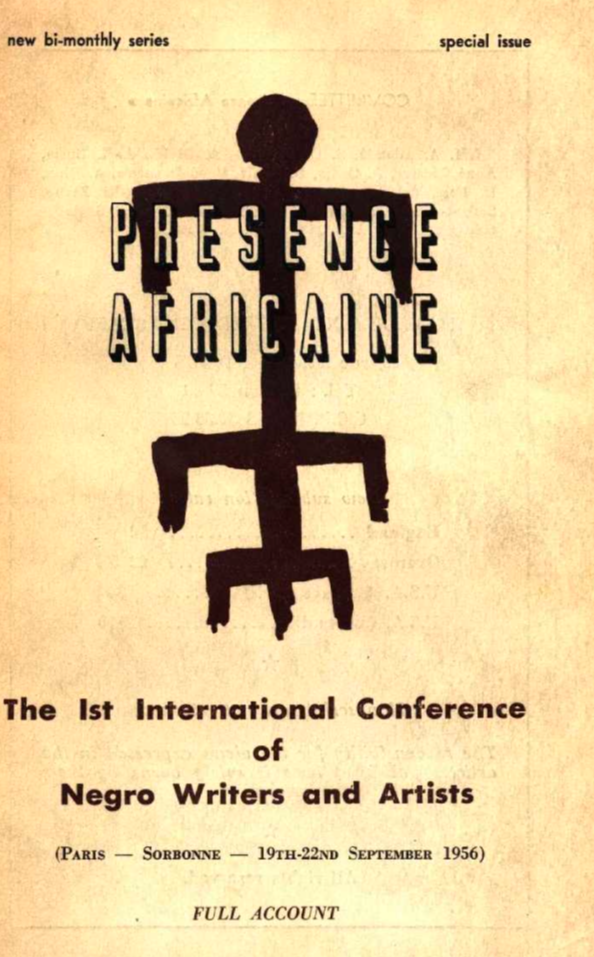 PRESENCE AFRICAINE
Cultural Journal of the Negro World No. 8-9-10   JUNE-NOVEMBER 1956
