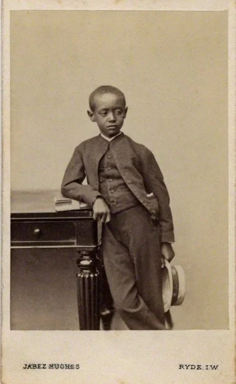 Prince (Dejatch) Alamayou of Abyssinia, photographed by Jabez Hughes
1868. © National Portrait Gallery, London