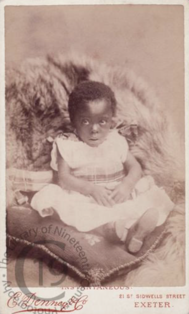 Unidentified baby, photographed by E. Denney and Co of Exeter.