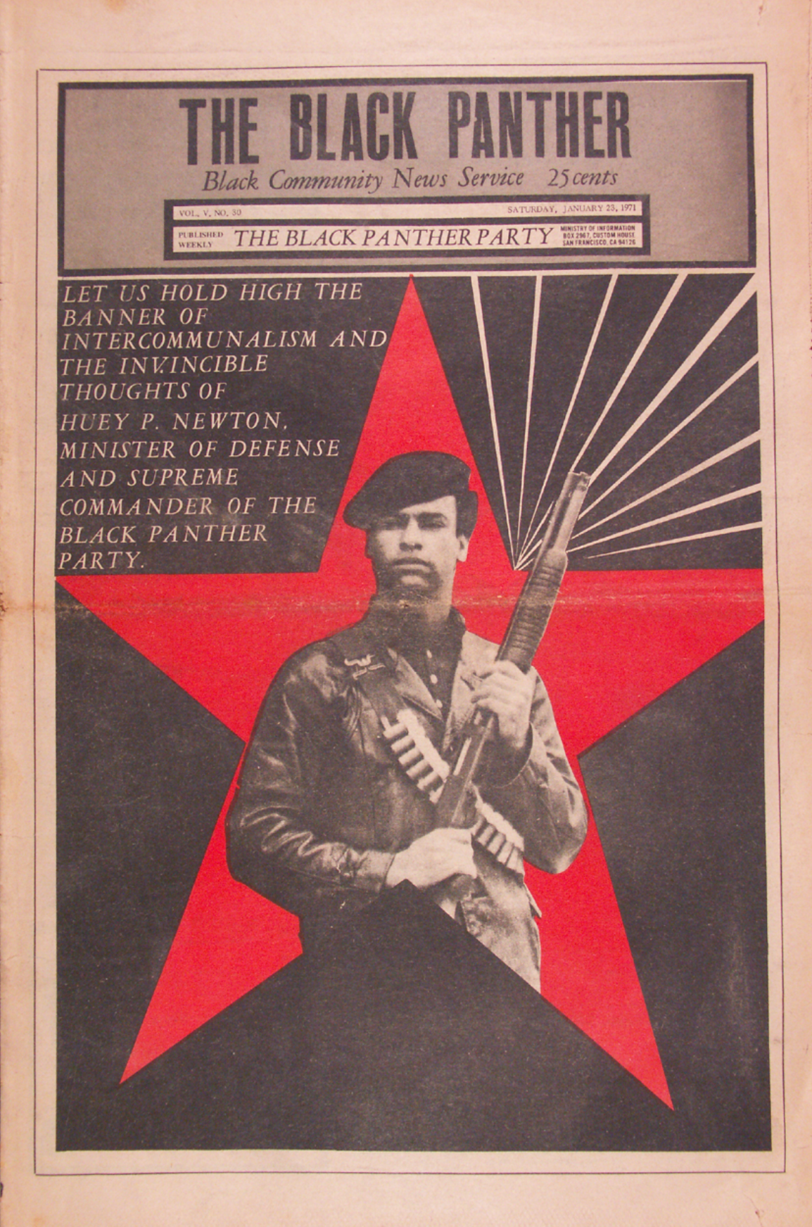 The Black Panther Black Community News Service 1971 Vol 30