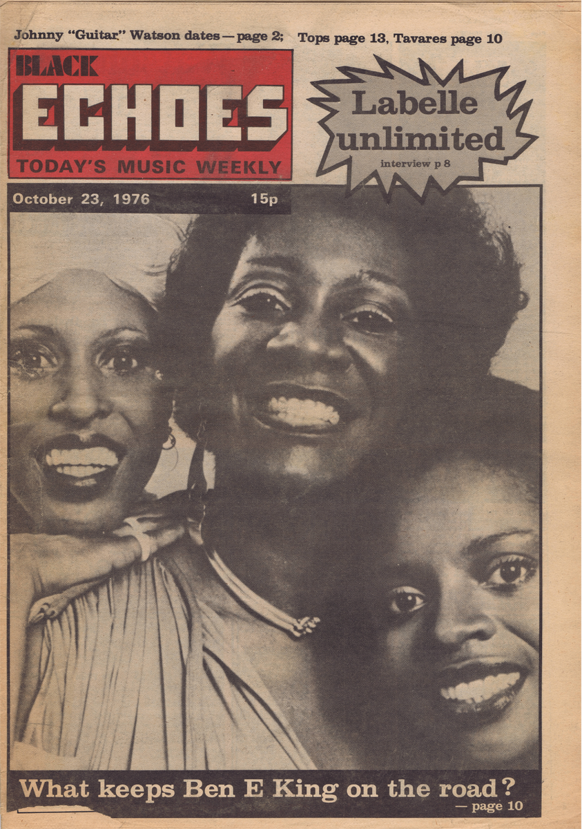Black Echoes: Today’s Music Weekly, October 23, 1976.