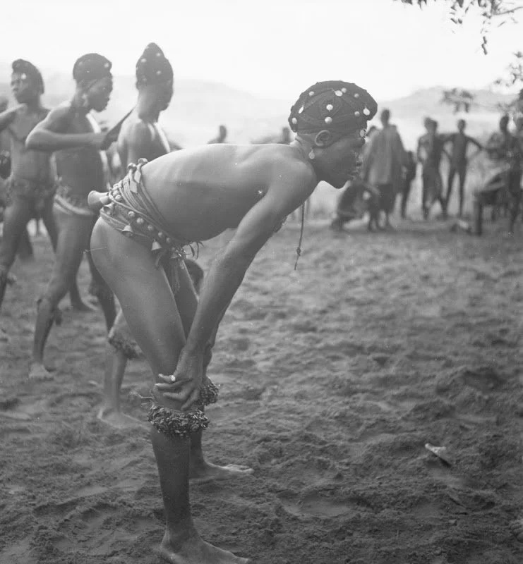 A dancer at an initiation dance, according to G. I. Jones, in today's Anambra State, 1930s. MAA Cambridge.