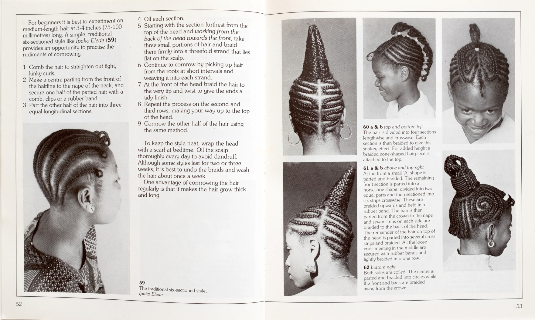 Sagay, E. (1983). African hairstyles: Styles of yesterday and today. Photographs by N. Fredrick and others. Heinemann.