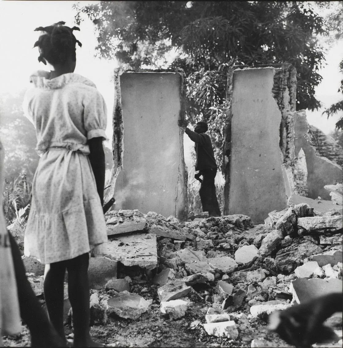 Cap Haitian. The ruins of an office of the Tontons Macoute, 1986. The Museum of Contemporary Art