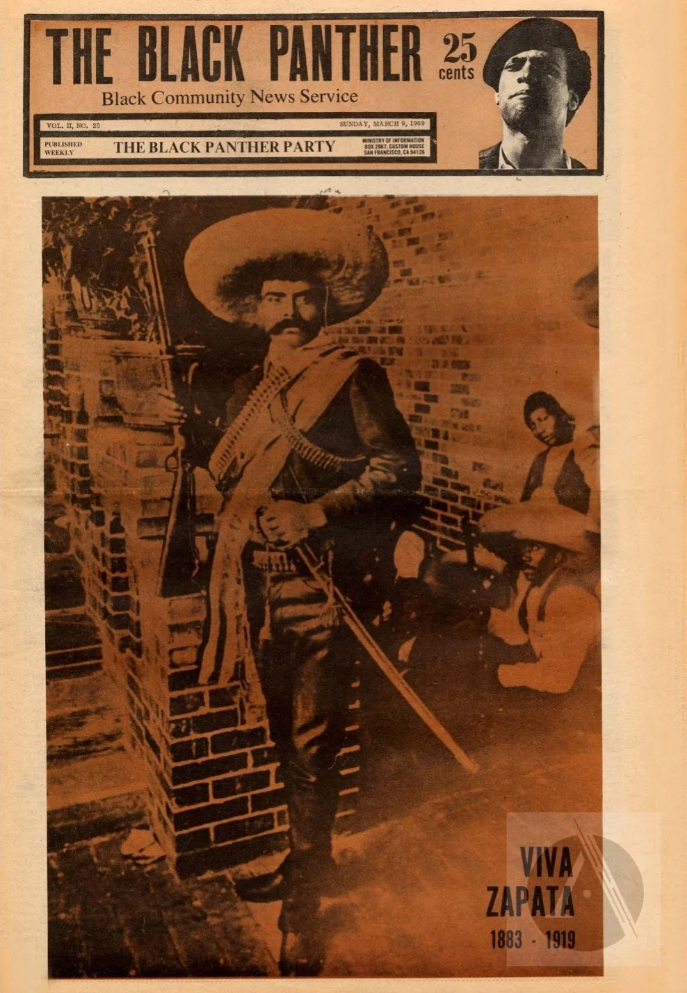 The Black Panther Black Community News Service 1969 Vol 25