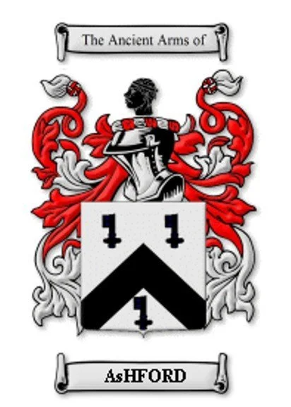 Coat of Arms of the Ashford family.