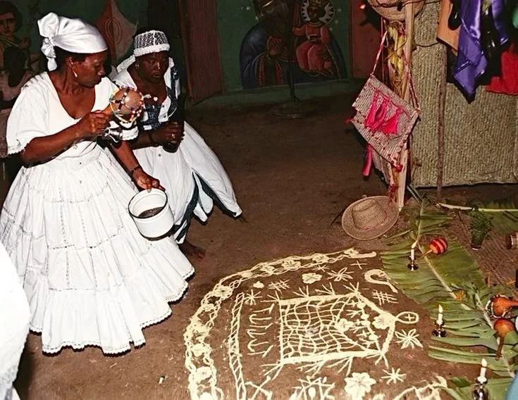 Vodou ceremony in Haiti. — Source: Unknown