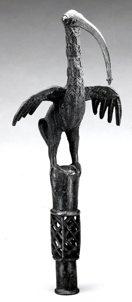 Idiophone: Bird of Prophecy (ahianmwen-oro), Nigeria, 16th–19th century.  The Metropolitan Museum of Art.