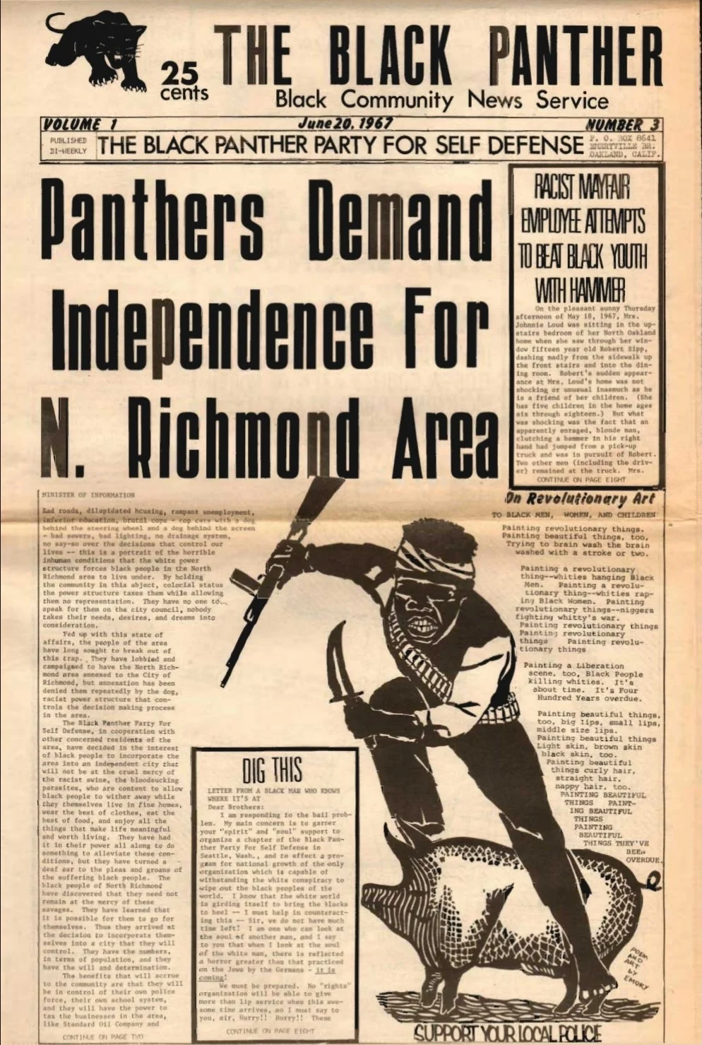 The Black Panther Black Community News Service June 1967