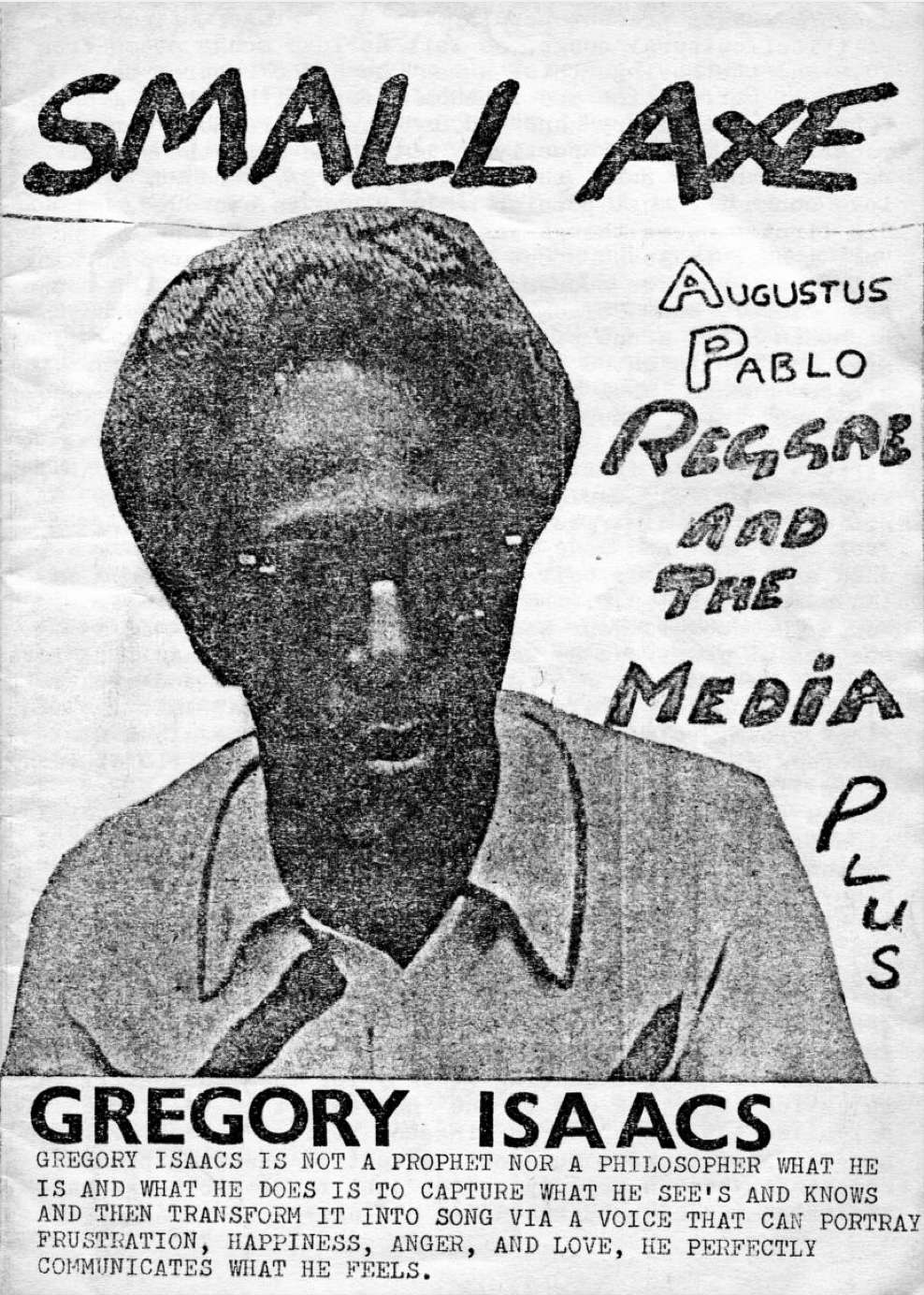 Small Axe Issue 1, 1978.