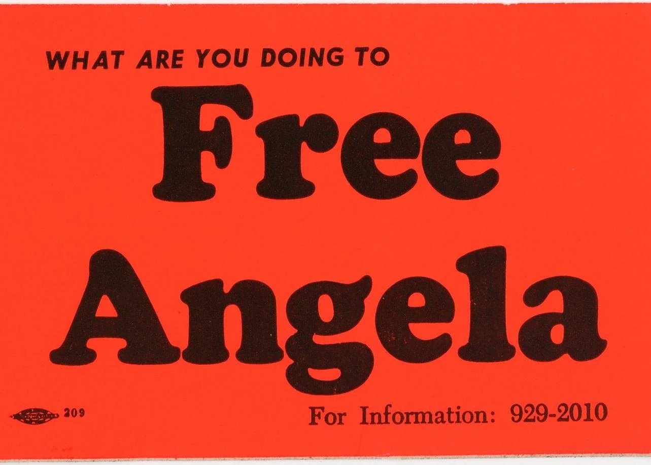 What Are You Doing To Free Angela. 1970-1972. Courtesy of the Richard F. Brush Art Gallery.