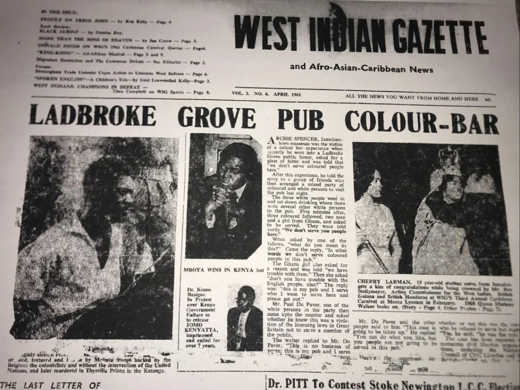 West Indian Gazette April 1961 edition 