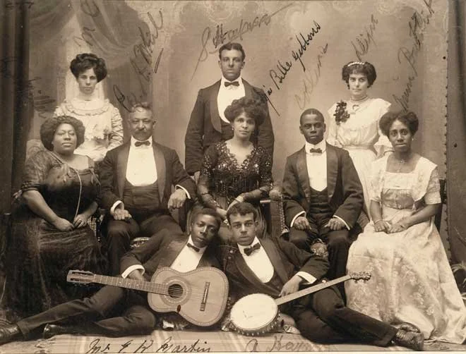 Fisk Jubilee Singers, about 1905, from Alexander Turnbull Library, Irene Cox Collection.