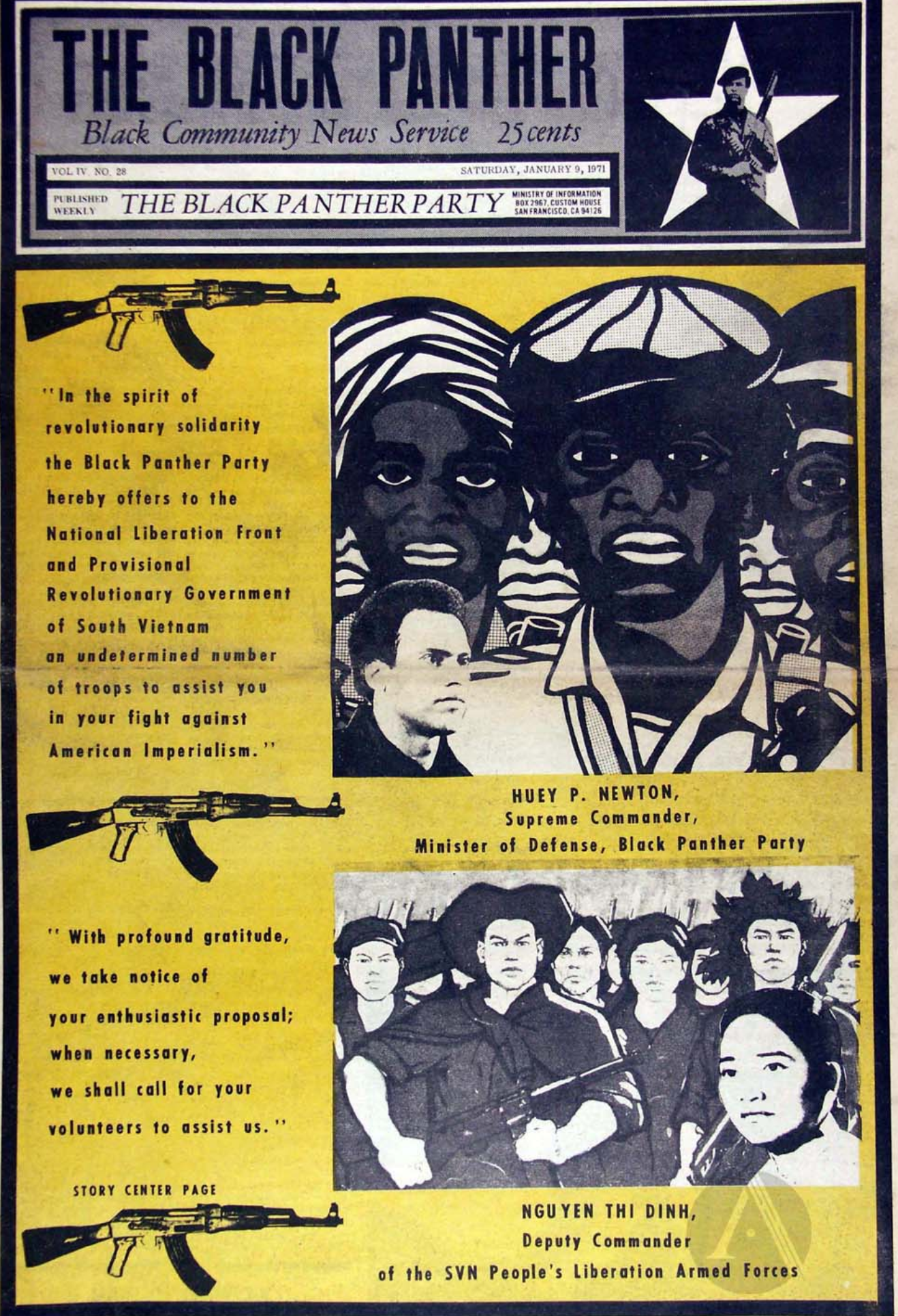 The Black Panther Black Community News Service 1971 Vol 28