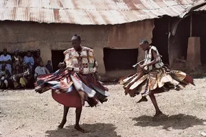 Yoruba danceYoruba in Nigeria performing a dance in honour of the god Shango.