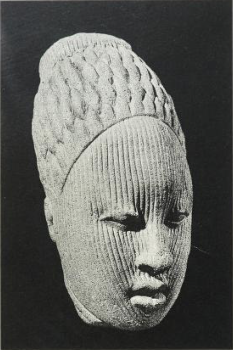 Terracotta head from a figure from Otutu compound, ife. p62. from Two thousand years, Nigerian art (1977).