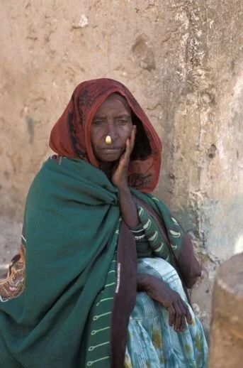 Tigray woman with gold nose ring
