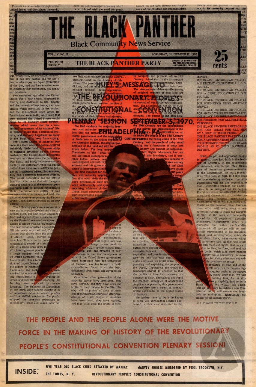 The Black Panther Black Community News Service 1970 Vol 11