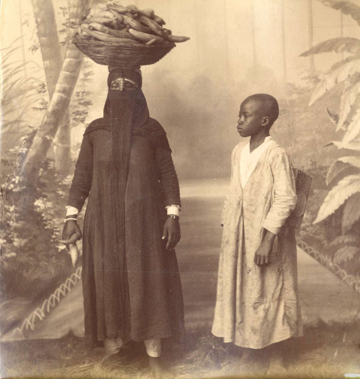 Nubian adult female and male child, photographed by McCarthy, Egypt, ca. 1850–1900. Source: The British Museum, museum