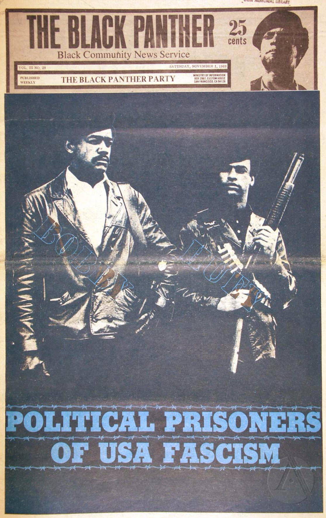 The Black Panther Black Community News Service 1969 Vol 28