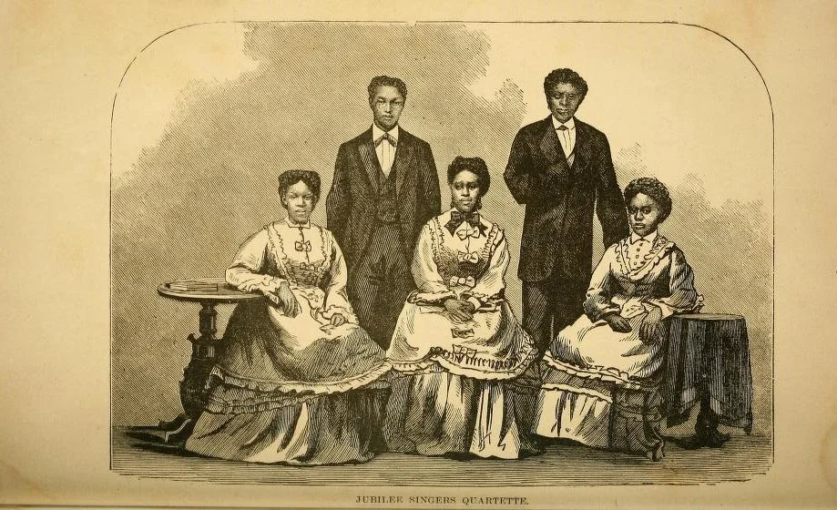 The Jubilee Singers, circa 1873, from Gustavus Pike's “The Jubilee Singers and their campaign for twenty thousand dollars”. From the Smithsonian's Anacostia Community Museum.