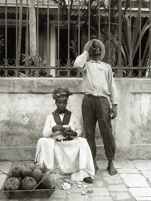 Littée, E. (1895). Coconut Seller in Pointe-a-Pitre, Guadeloupe. [Photograph]. The Caribbean Photo Archive. https://www.caribbeanphotoarchive.com