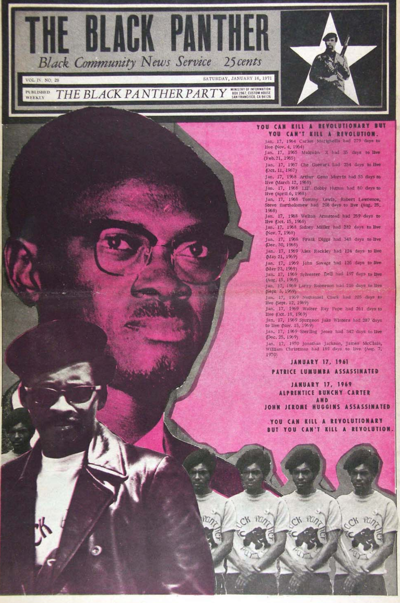 The Black Panther Black Community News Service 1971 Vol 29