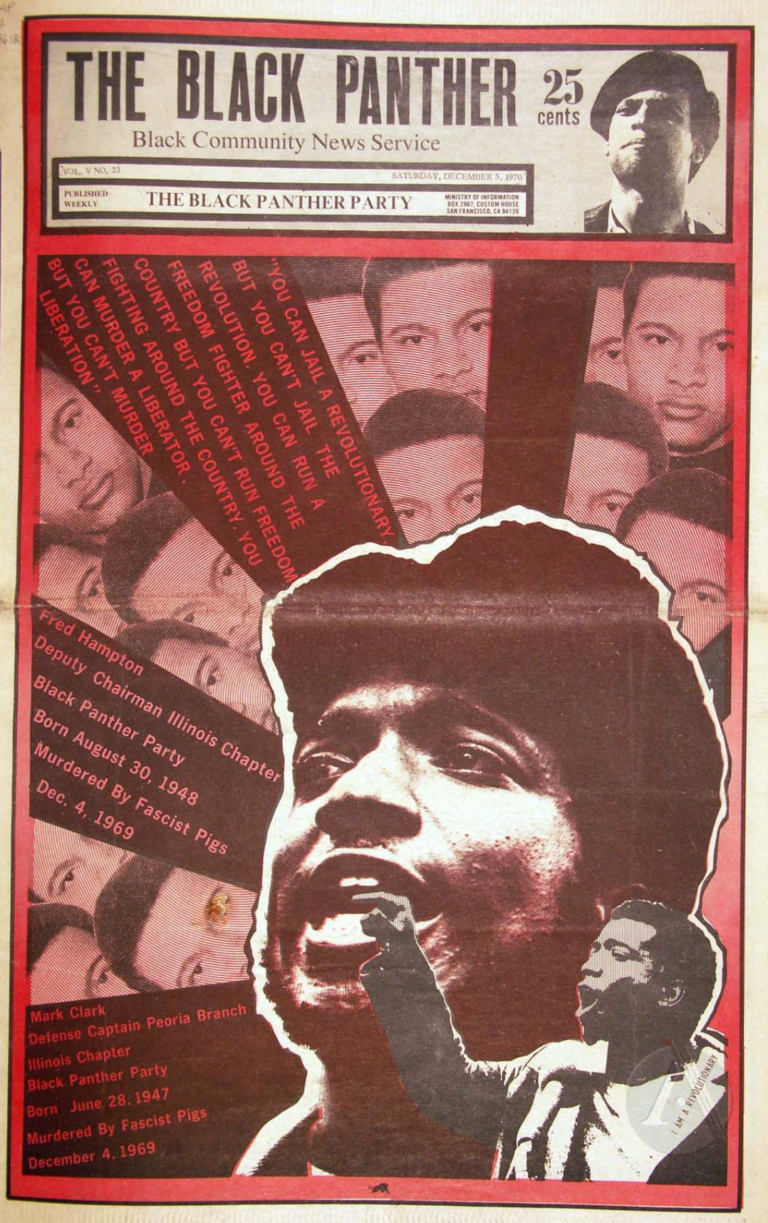 The Black Panther Black Community News Service 1970 Vol 23