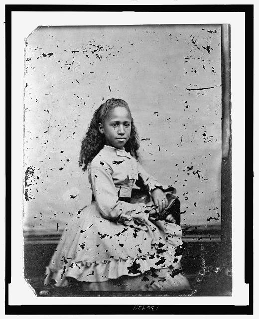 Portrait of African American girl, seated.Library of Congress Prints and Photographs Division Washington, D.C. 20540 USA
