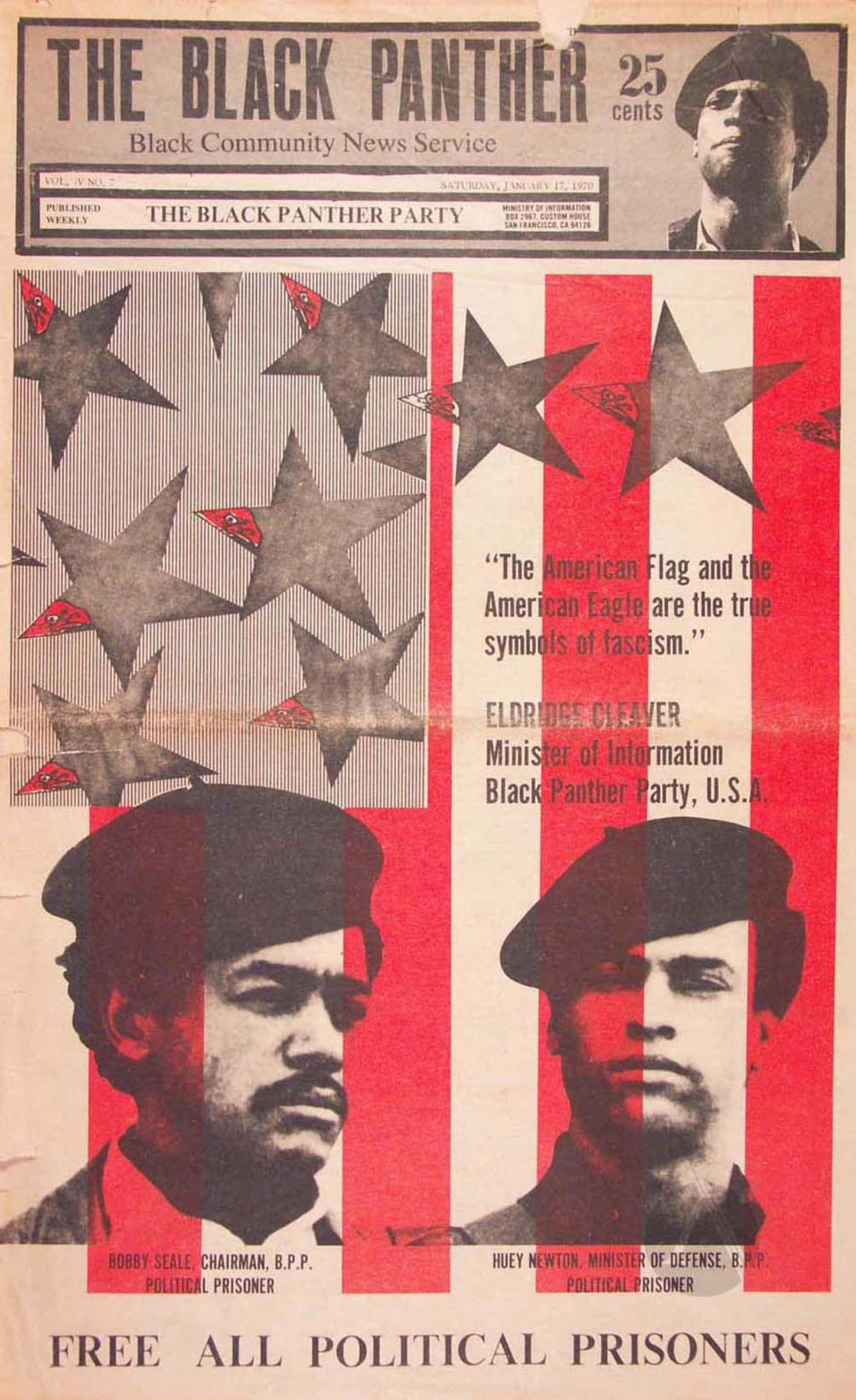 The Black Panther Black Community News Service 1970 Vol 7