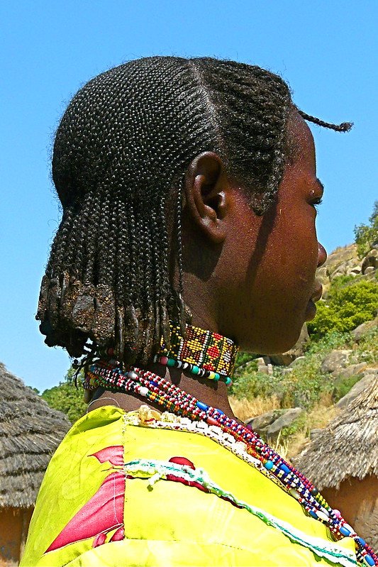 Kau and the people of the Nuba mountains - Sudan. Nuba is a collective term used here for the peoples who inhabit the Nuba Mountains, in Kordofan province, Sudan, Africa.