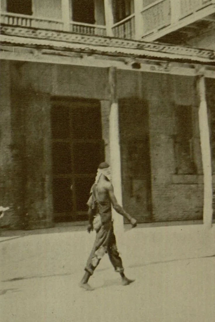 Haitian Man walking, Haiti, 1925. Journeys Beautiful: the magazine of travel, v. 1, no. 11, October 1925. Source: Villanova University Digital Library.