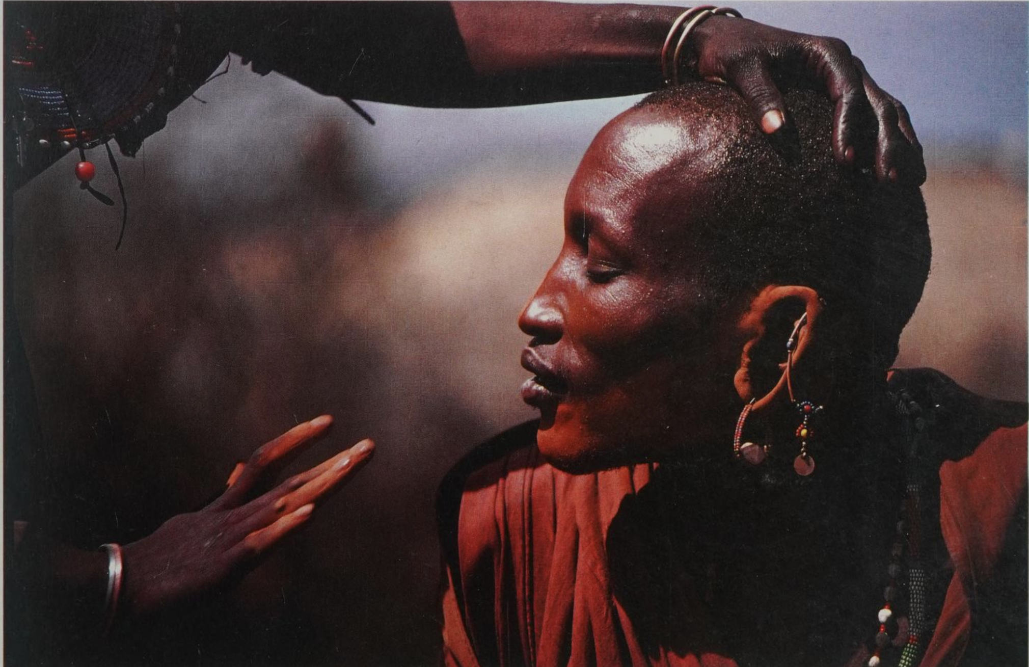 Saitoti, Tepilit Ole. Maasai. Photographs by Carol Beckwith. New York: Harry N. Abrams, Inc., 1980. (Page 202)