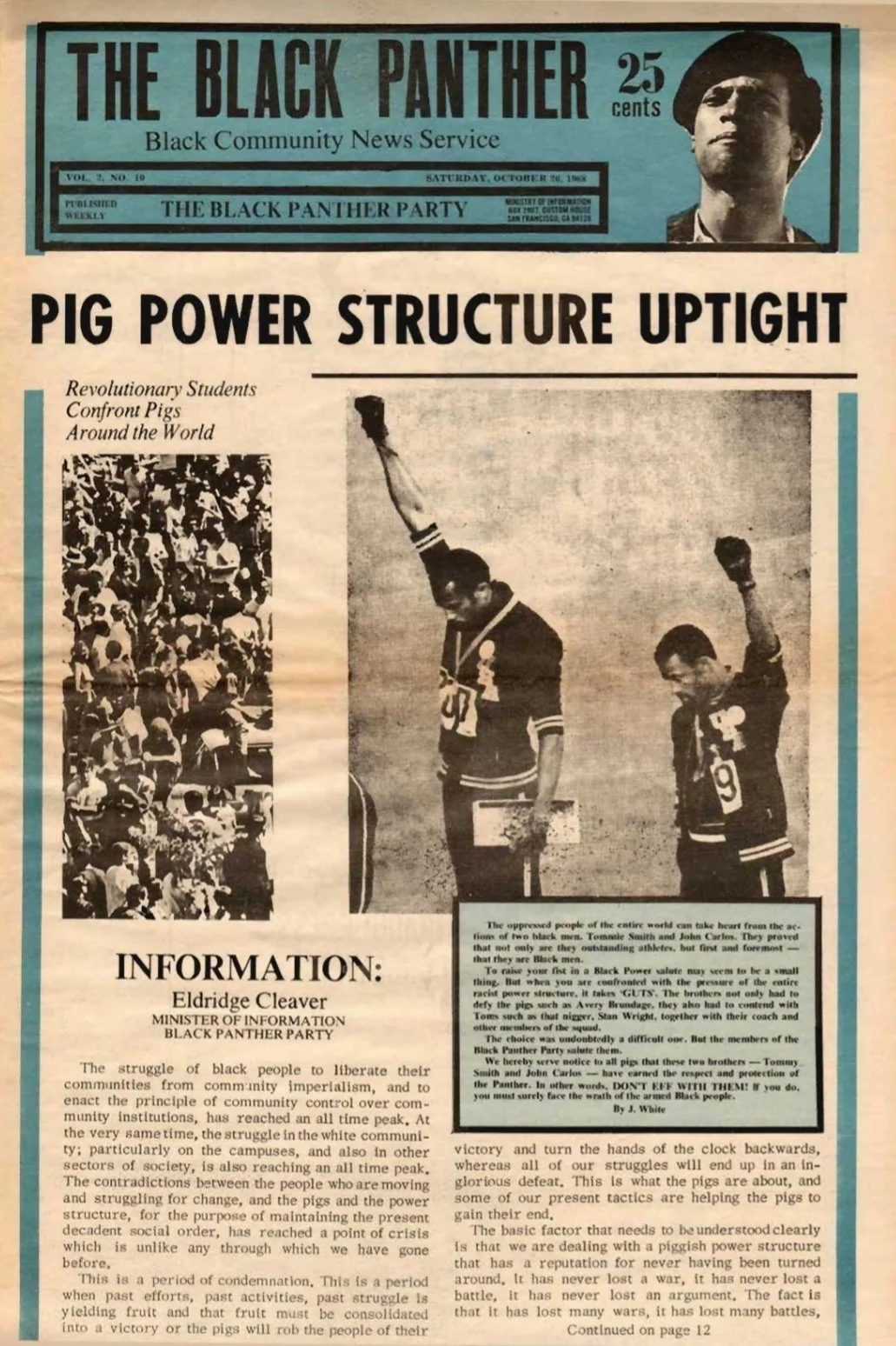 The Black Panther Black Community News Service 1968 Vol 2