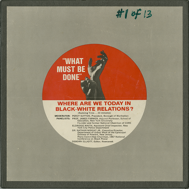 Archives of African American Music and Culture, What Must Be Done radio series, 1968, https://aaamc.indiana.edu/Collections/What-Must-Be-Done