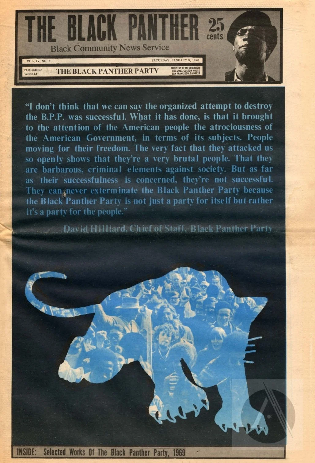 The Black Panther Black Community News Service 1970 Vol 5