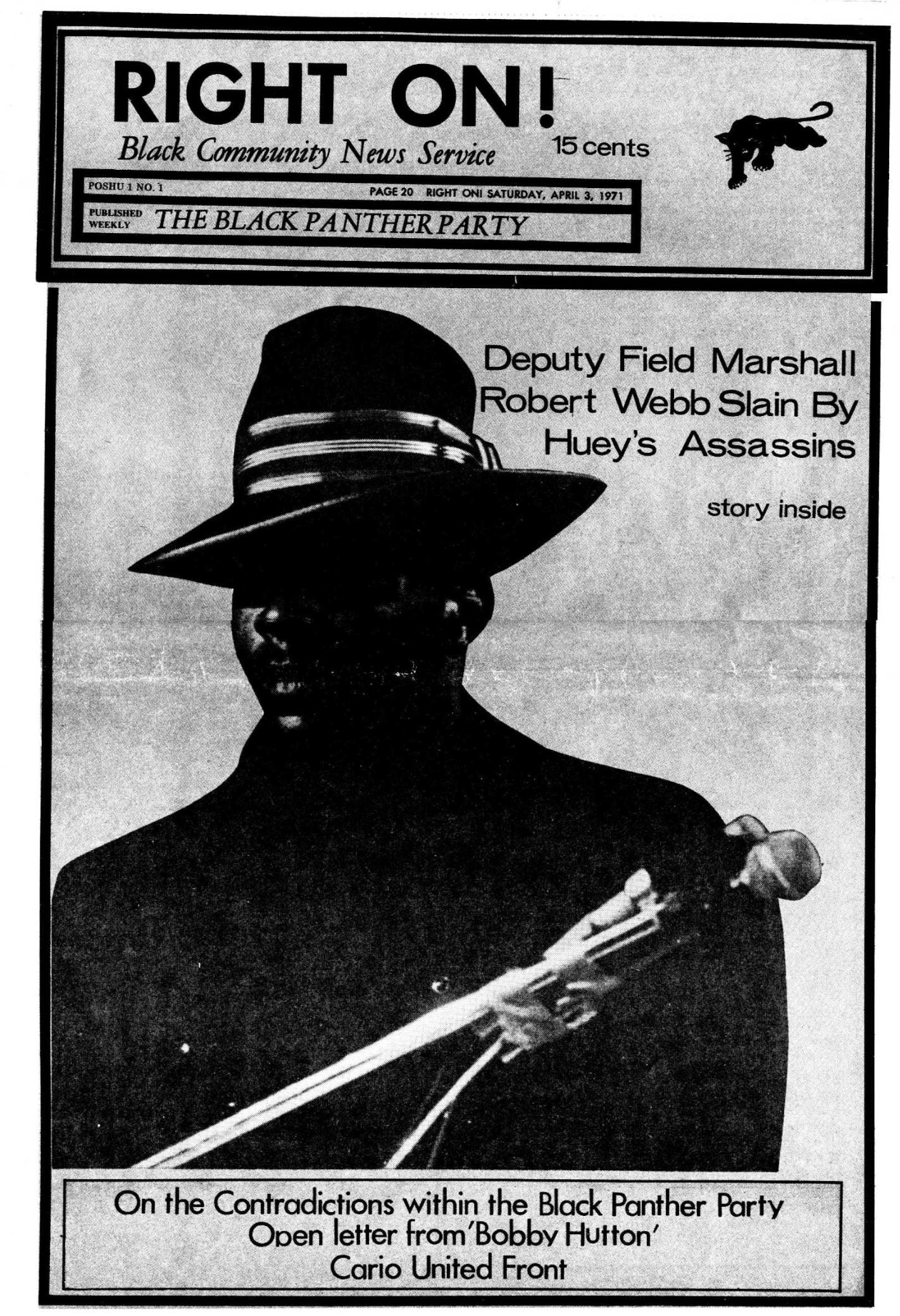 The Black Panther Black Community News Service 1971 Vol 2