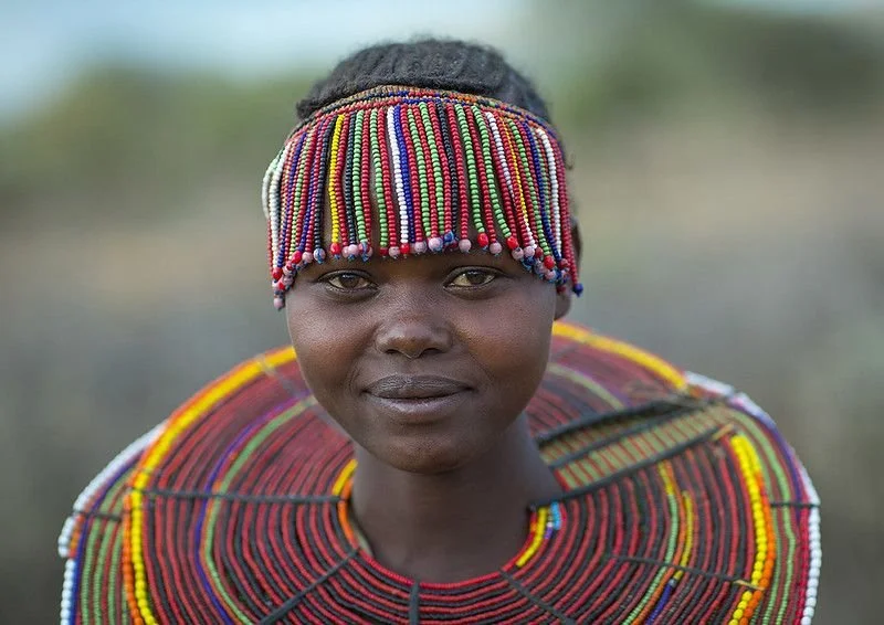 A Pokot Woman Wears Large Necklaces Made From The Stems Of Sedge Grass, Baringo County, Baringo, Kenya
Photo by Eric Lafforgue on flickr