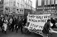 AMSTERDAM: PROTEST, 1970.
Demonstration for the Black Panther activist Bobby Seale in Amsterdam, Holland. Photograph, 14 March 1970.