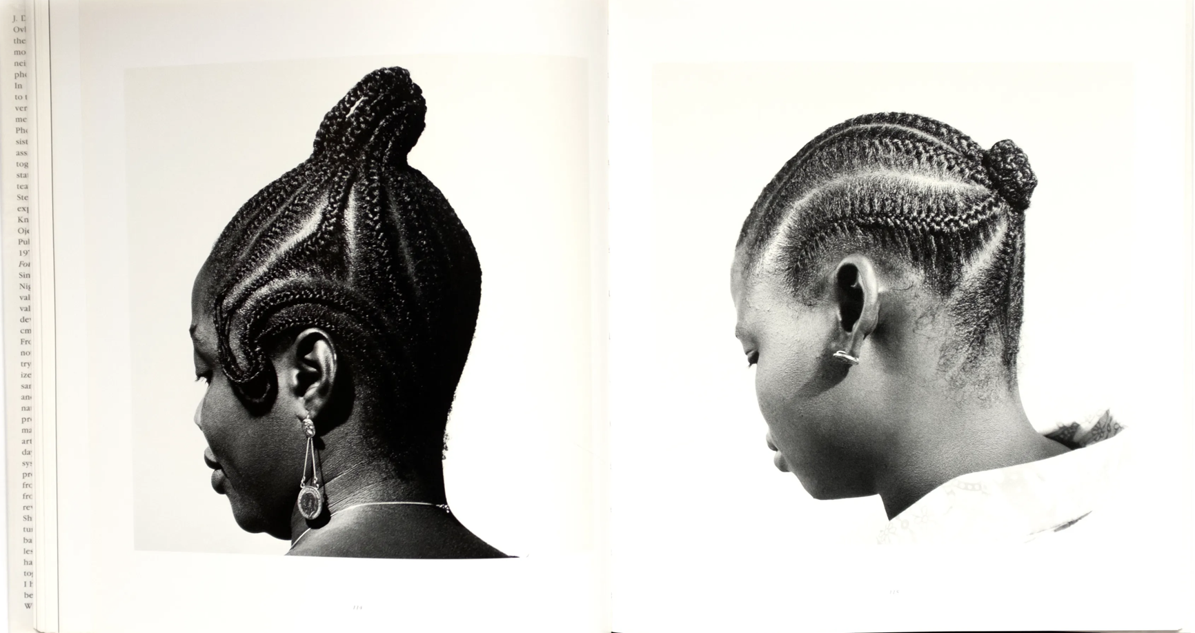 Ojeikere, J. D. ‘O. (2000). Photographs [Hair sculpture, Nigeria]. Design by Studio Ackermann (M. Bücher, T. Pfister, S. Moos, T. Schalow, & O. Ferner); text by A. Magnin.