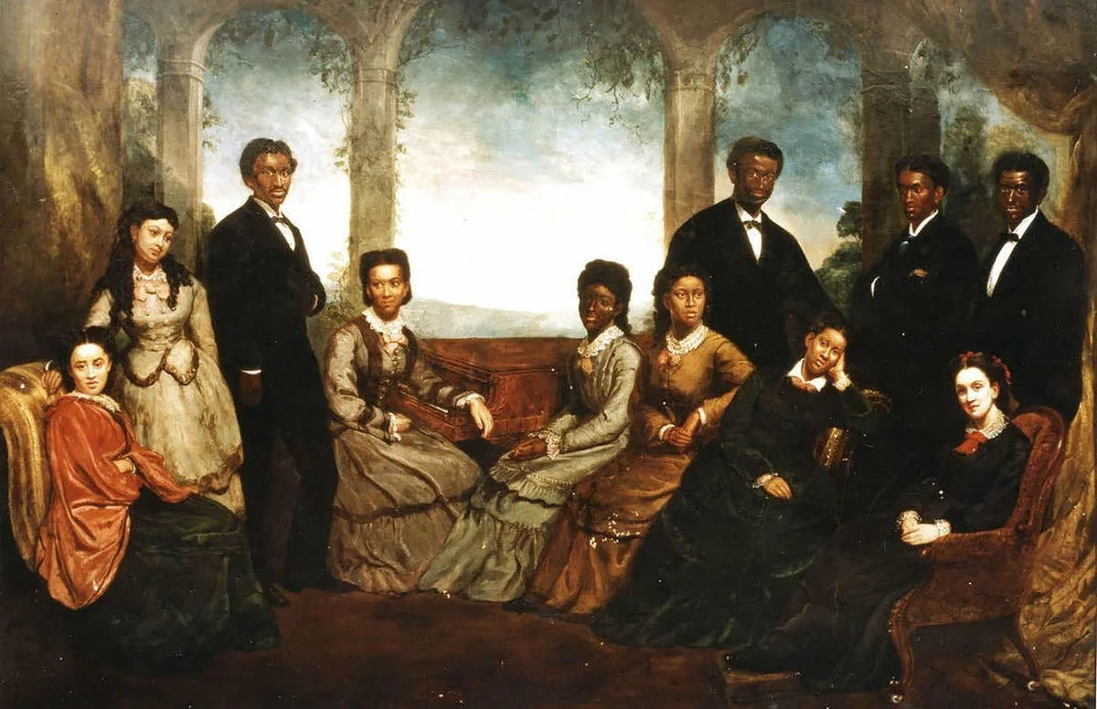 Portrait by the official painter of the Court of St. James after a performance for Queen Victoria in 1873. Fisk University, John Hope and Aurelia E. Franklin Library, Special Collections.