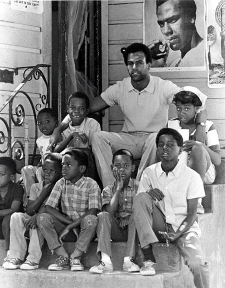 Huey Newton and his family