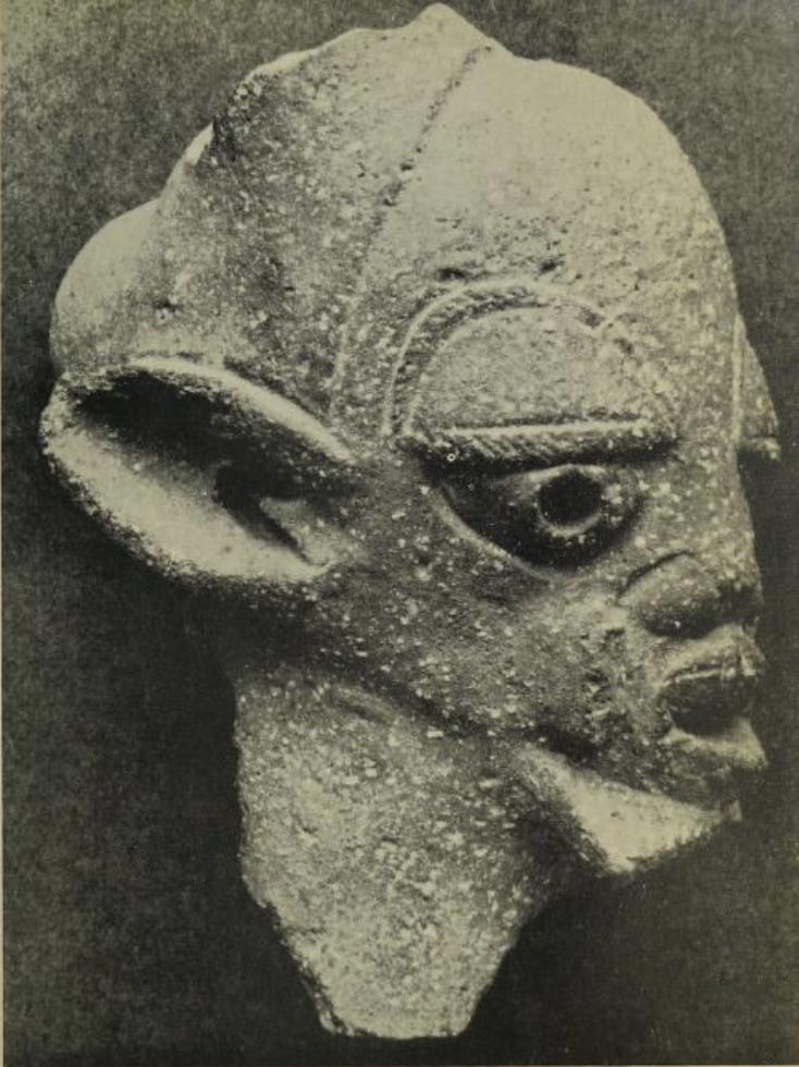 Nok Culture, Terracotta Head, p. 22, from Nigerian Tribal Art (1960).