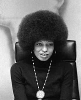 ANGELA DAVIS (1944- ).
American political activist. Photograph by Bernard Gotfryd, 1974.