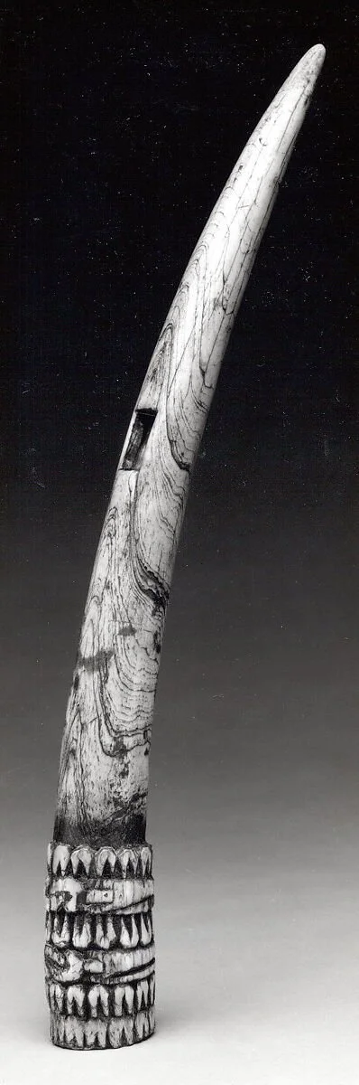 Side-blown Trumpet (Oko), Nigeria, 18th–19th century. The Metropolitan Museum of Art.