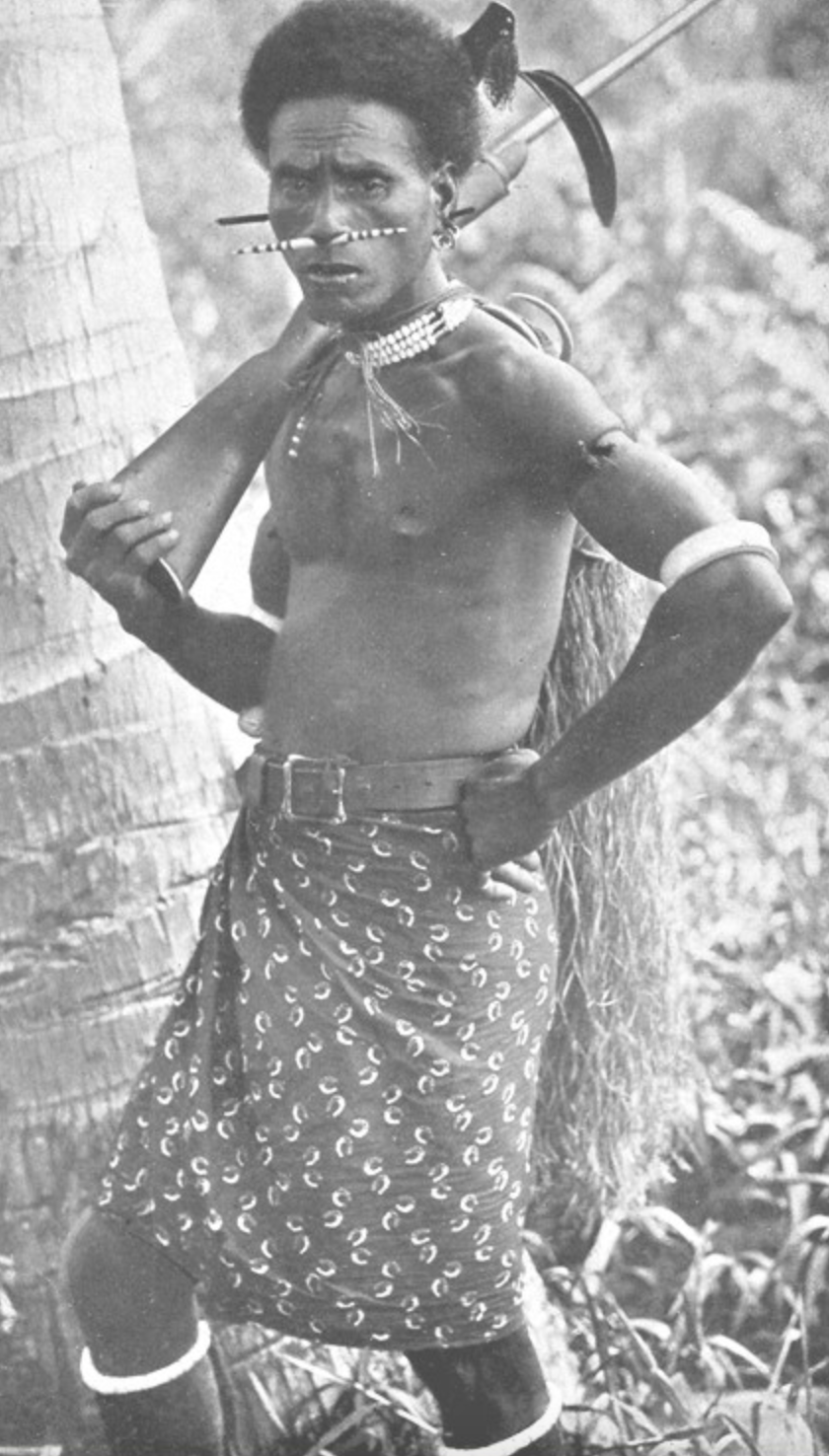 Malaita Islander in 1906. Photo sourced from realhistoryww.com.