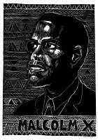 POSTER: MALCOLM X, 1976.
Poster created by Rachael Romero and the Wilfred Owen Brigade in San Francisco, California, 1976.