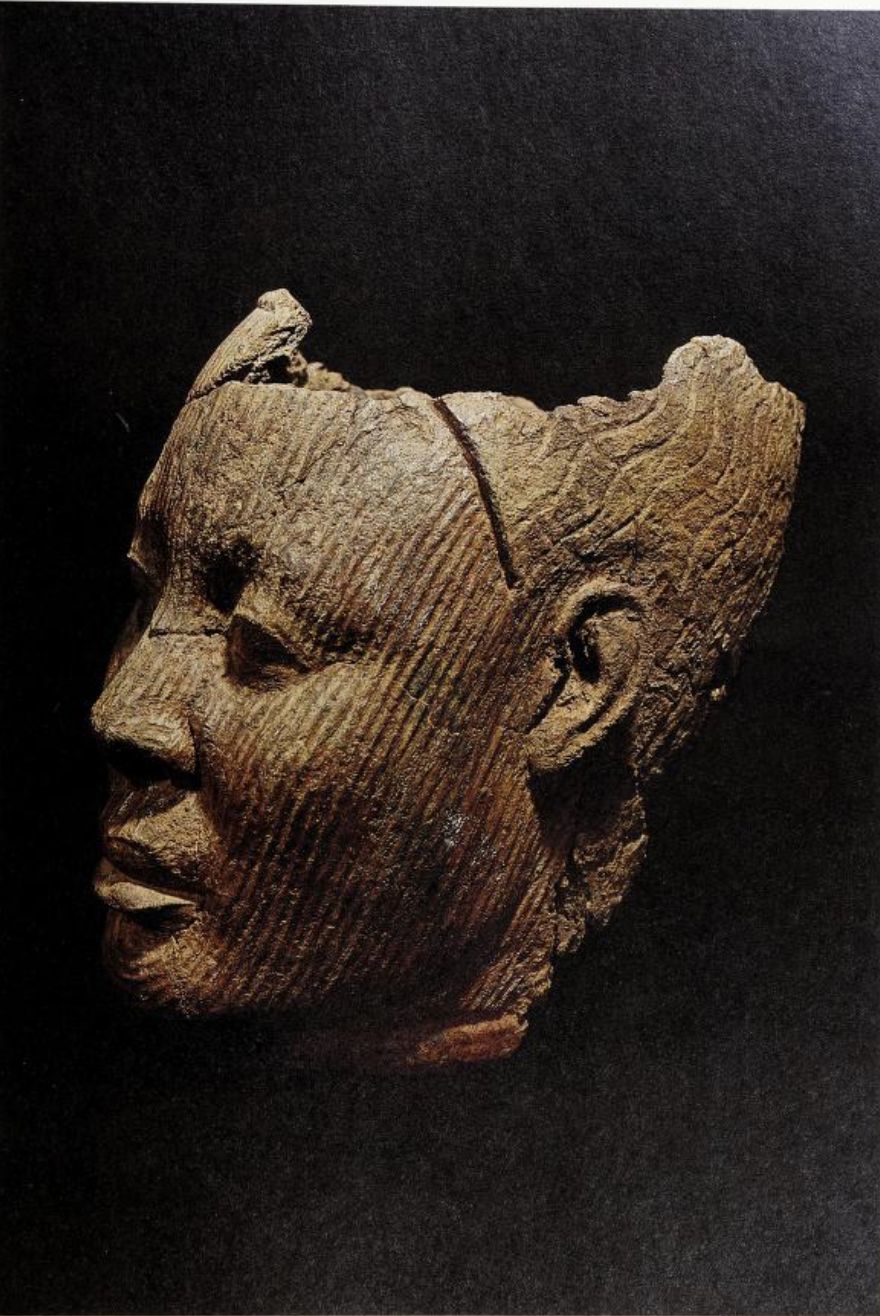 Terracotta representation of a man. probably between 12th and 15th centuries A.D. p.55. from Two thousand years, Nigerian art (1977).